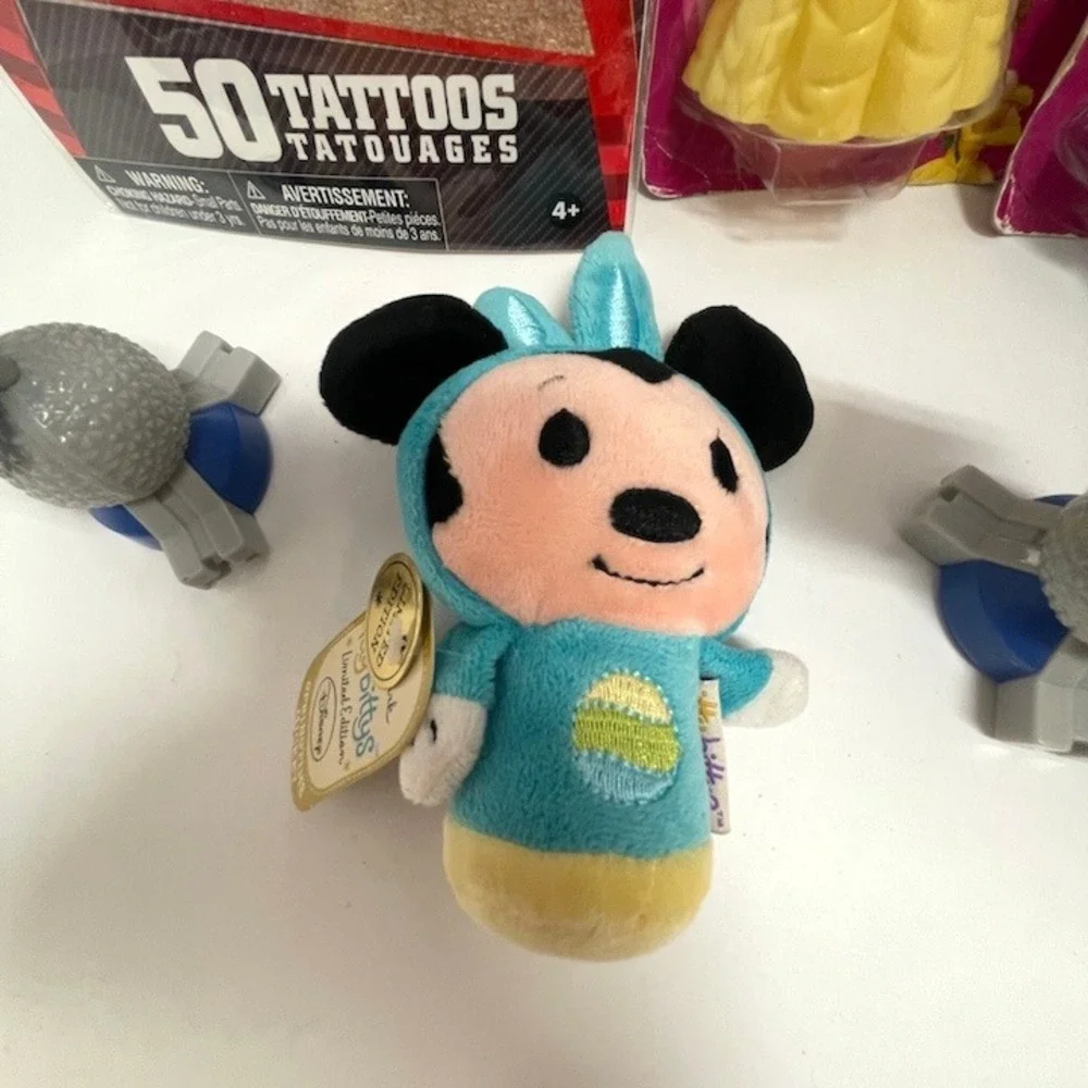 Disney Pixar Lot Princess Cake Toppers Car Tattoos Daisy Duck Mickey Plush A